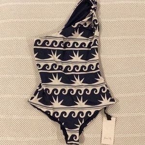 Johanna Ortiz One Shoulder Ocean Amulet One Piece Swimsuit